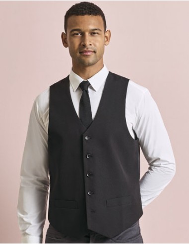 PRE-PR622-Mens Lined Polyester Waistcoat